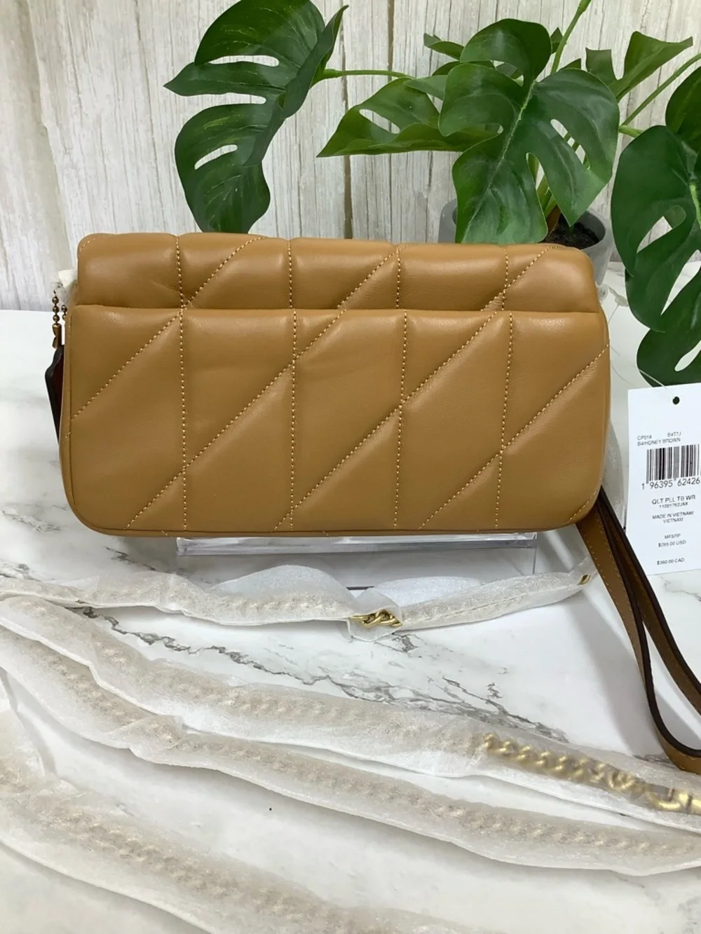 NWT Coach Tabby Crossbody Pillow Quilted Leather Wristlet - Picture 2 of 7